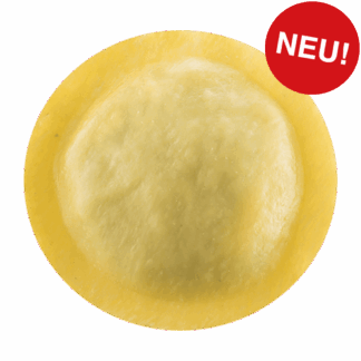 Tondi gefüllt mit grünem Spargel